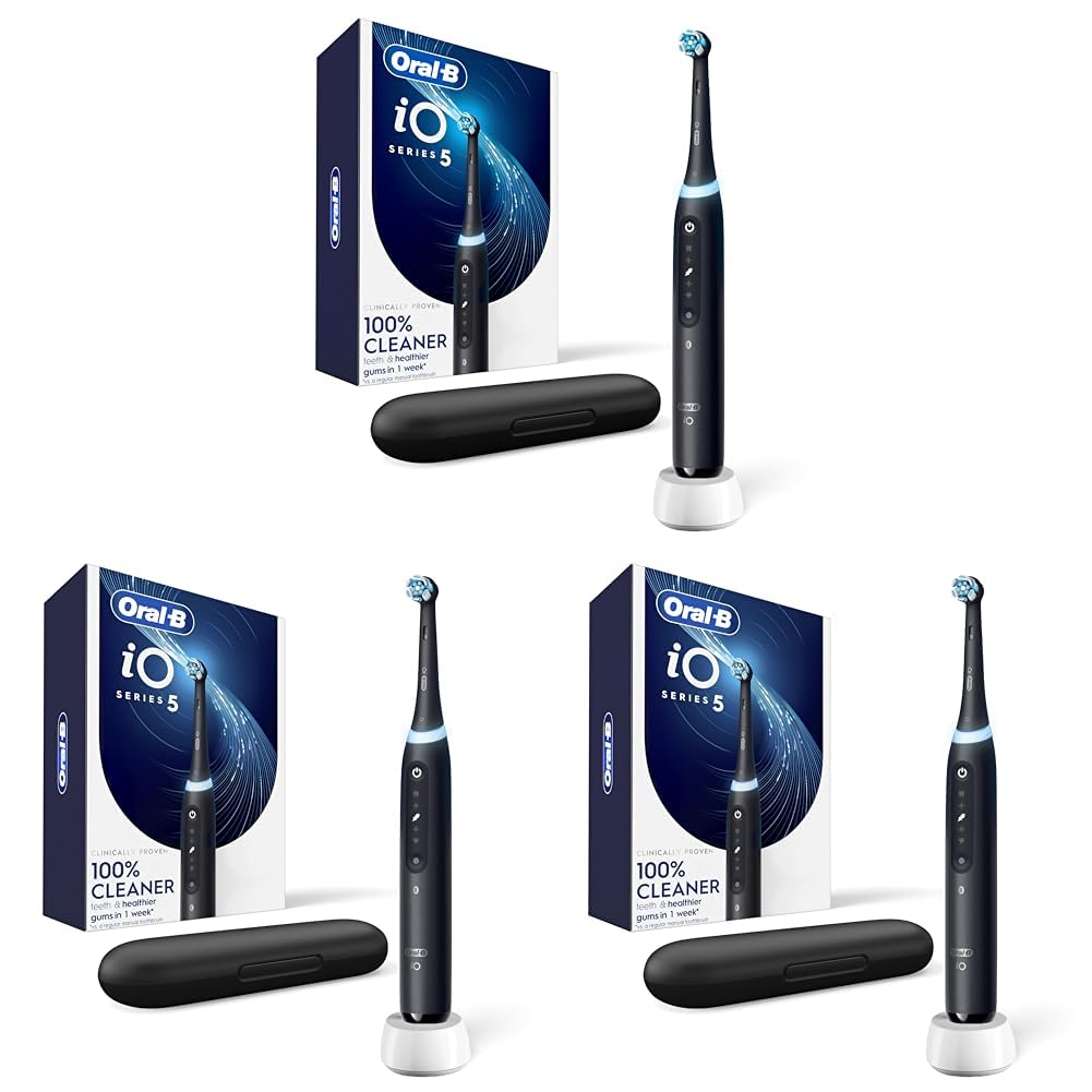 Rechargeable Electric Toothbrush with 5 Modes & Pressure Sensor