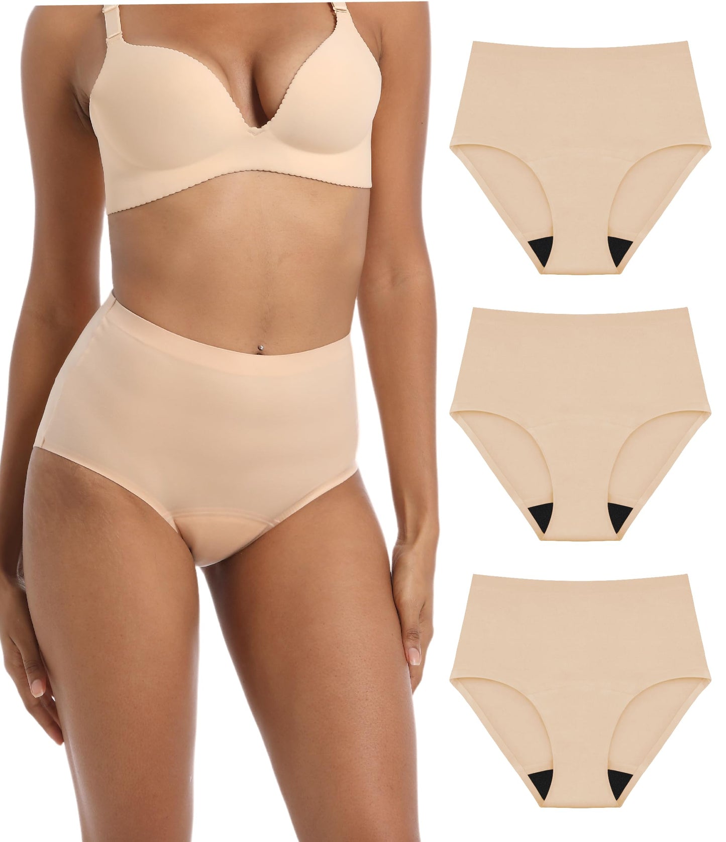 IRISMORII Women's Leakproof Incontinence Underwear Washable 3 Pack