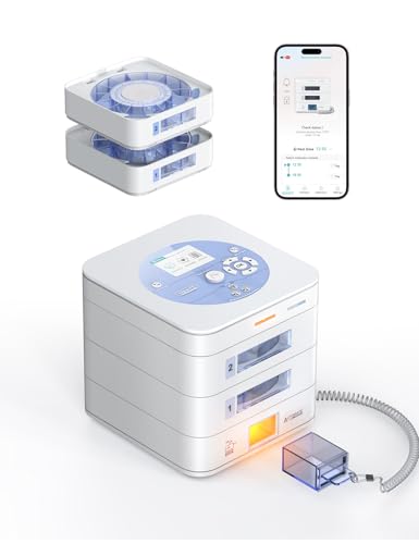 Automatic Pill Dispenser with App Control, LCD Display and Locking Tray