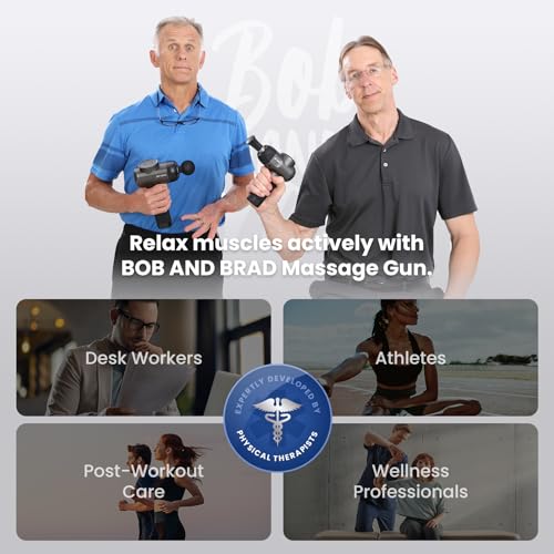 Deep Tissue Percussion Massage Gun with 5 Speeds & 5 Heads