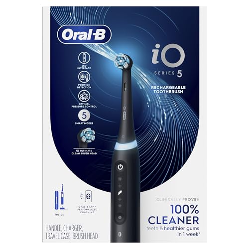 Rechargeable Electric Toothbrush with 5 Modes & Pressure Sensor