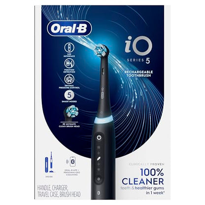 Rechargeable Electric Toothbrush with 5 Modes & Pressure Sensor