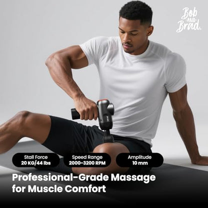 Deep Tissue Percussion Massage Gun with 5 Speeds & 5 Heads