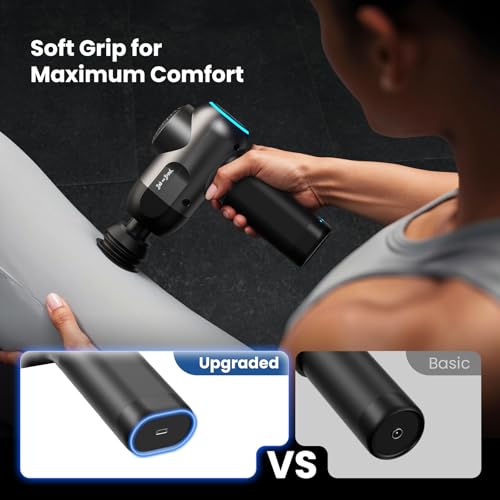 Deep Tissue Percussion Massage Gun with 5 Speeds & 5 Heads