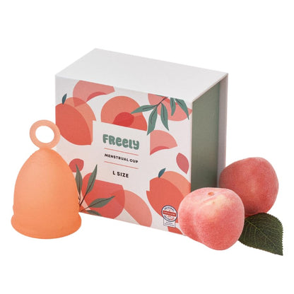 Freely Menstrual Cup, Soft Peach