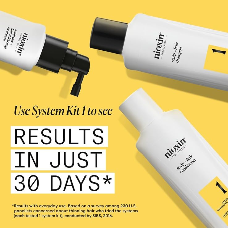 Scalp & Hair Thickening System for Thinning Hair, 3-Month Kit