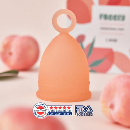 Freely Menstrual Cup, Soft Peach