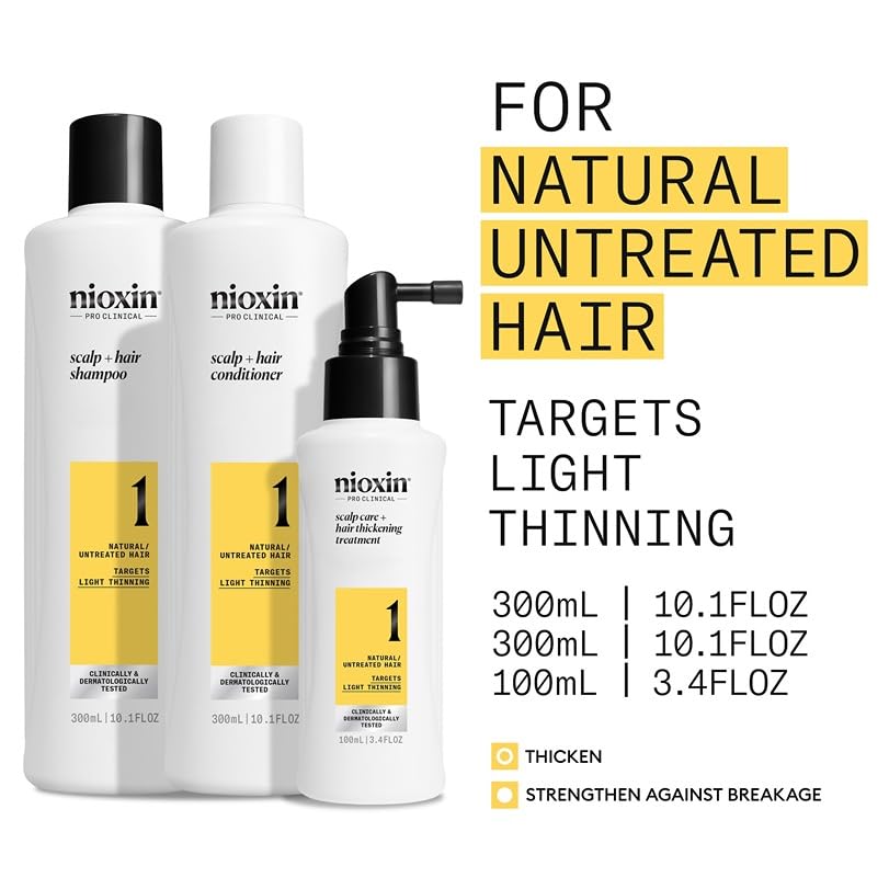 Scalp & Hair Thickening System for Thinning Hair, 3-Month Kit