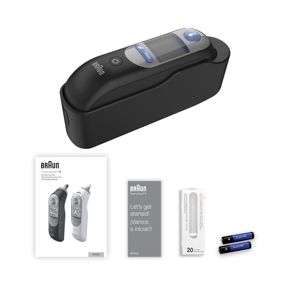 Digital Ear Thermometer with Age Precision and App Connectivity