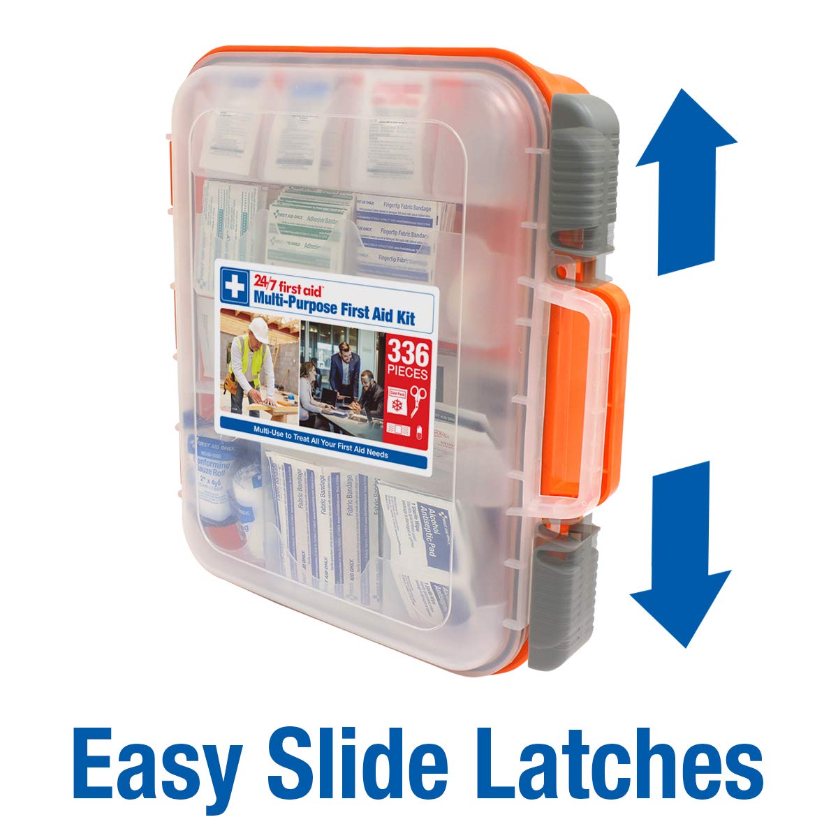 OSHA-Compliant 336-Piece First Aid Kit for 100 People