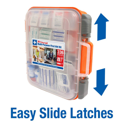OSHA-Compliant 336-Piece First Aid Kit for 100 People