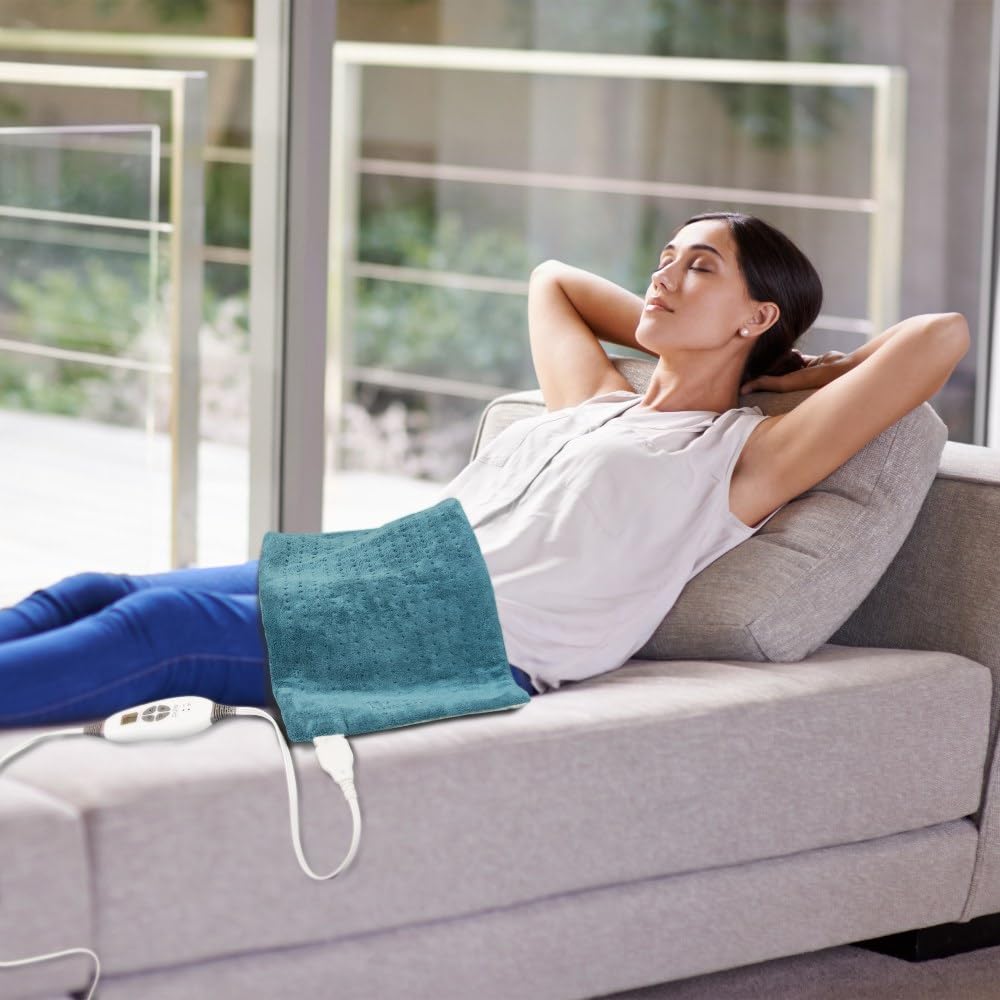 XL Electric Heating Pad with 6 Heat Settings & Auto-Off