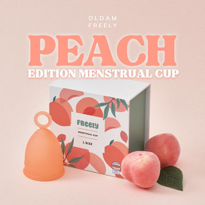 Freely Menstrual Cup, Soft Peach