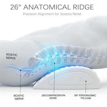 Hot & Cold Therapy Lumbar Support Pillow for Back & Sciatica Relief