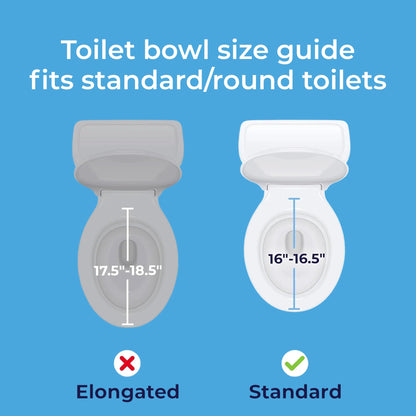 Drive Medical RTL12027RA 2-in-1 Raised Toilet Seat with Removable Padded Arms