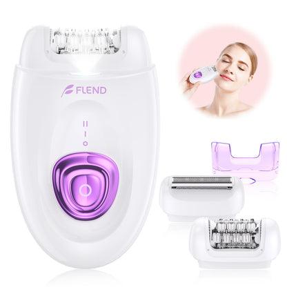 2-in-1 Rechargeable Epilator & Electric Shaver with LED Light
