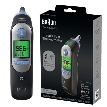 Digital Ear Thermometer with Age Precision and App Connectivity