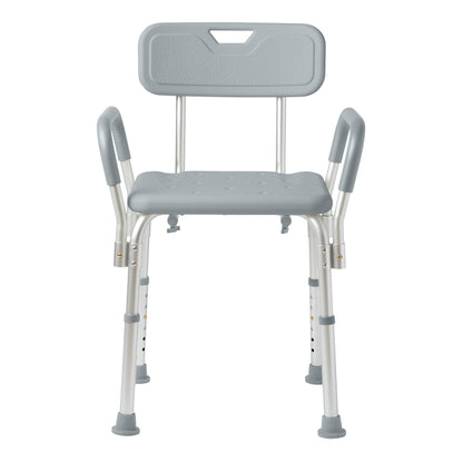 Shower Chair with Padded Armrests and Back, 350 lb Capacity