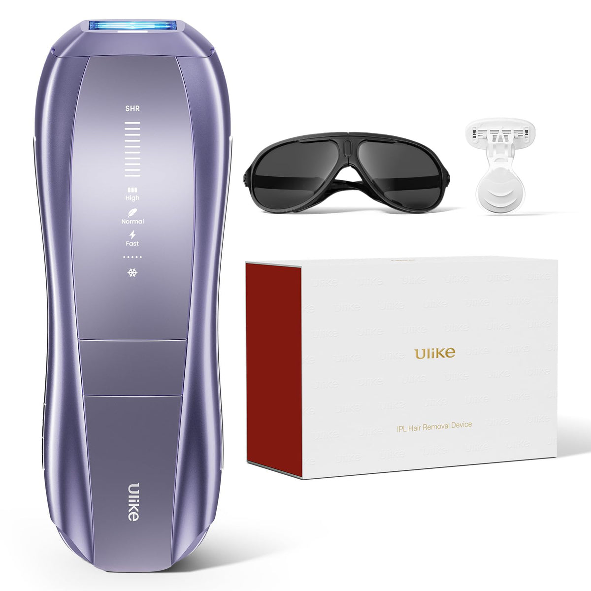 IPL Hair Removal Device with Ice-Cooling, Dual Lights & Skin Sensor