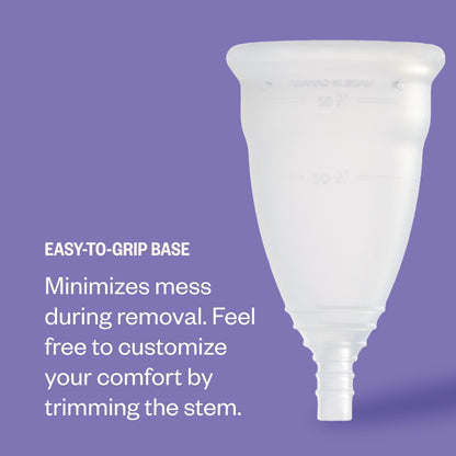 Reusable Silicone Menstrual Cup for Up to 12 Hours Leak Protection