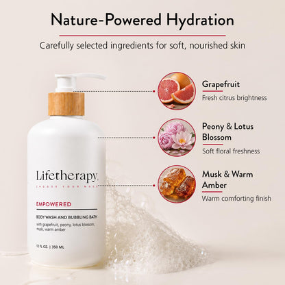 Lifetherapy 3-in-1 Body Wash, Bubble Bath & Hand Wash