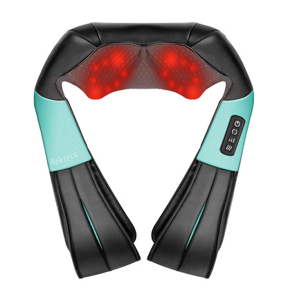 Nekteck Shiatsu Neck Massager with Heat for Pain Relief Deep Tissue