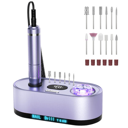 Professional Electric Nail Drill with LCD Display, 40,000 RPM