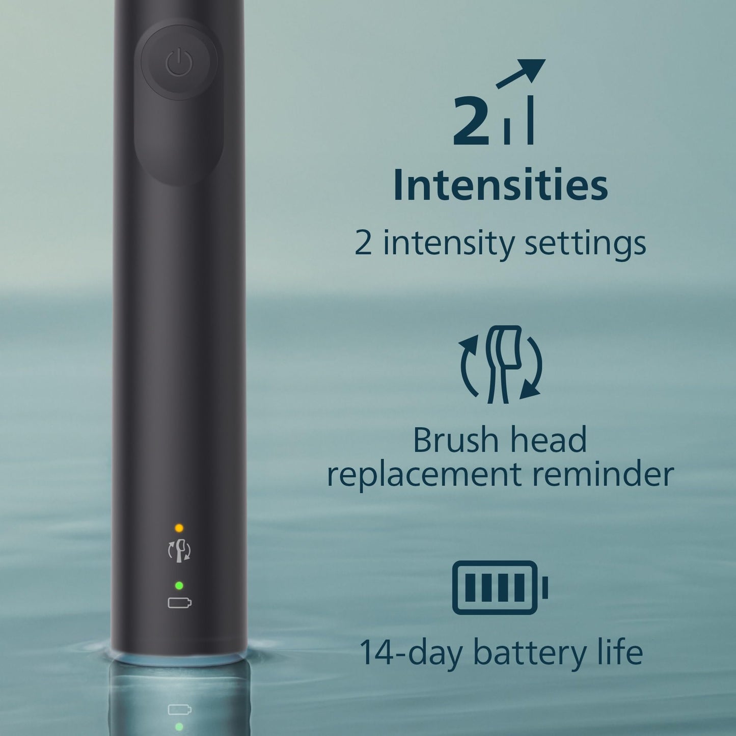Rechargeable Sonic Electric Toothbrush with Pressure Sensor, 3-Pack