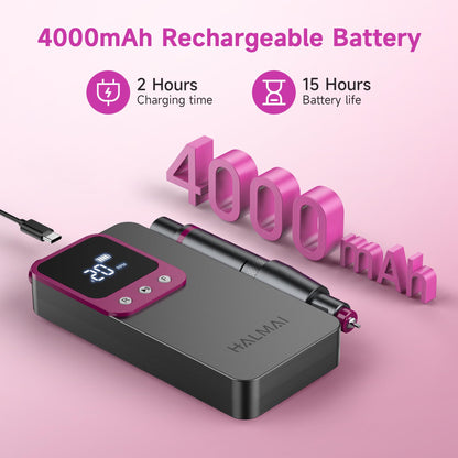 Cordless Rechargeable Electric Nail Drill Kit, 40,000 RPM