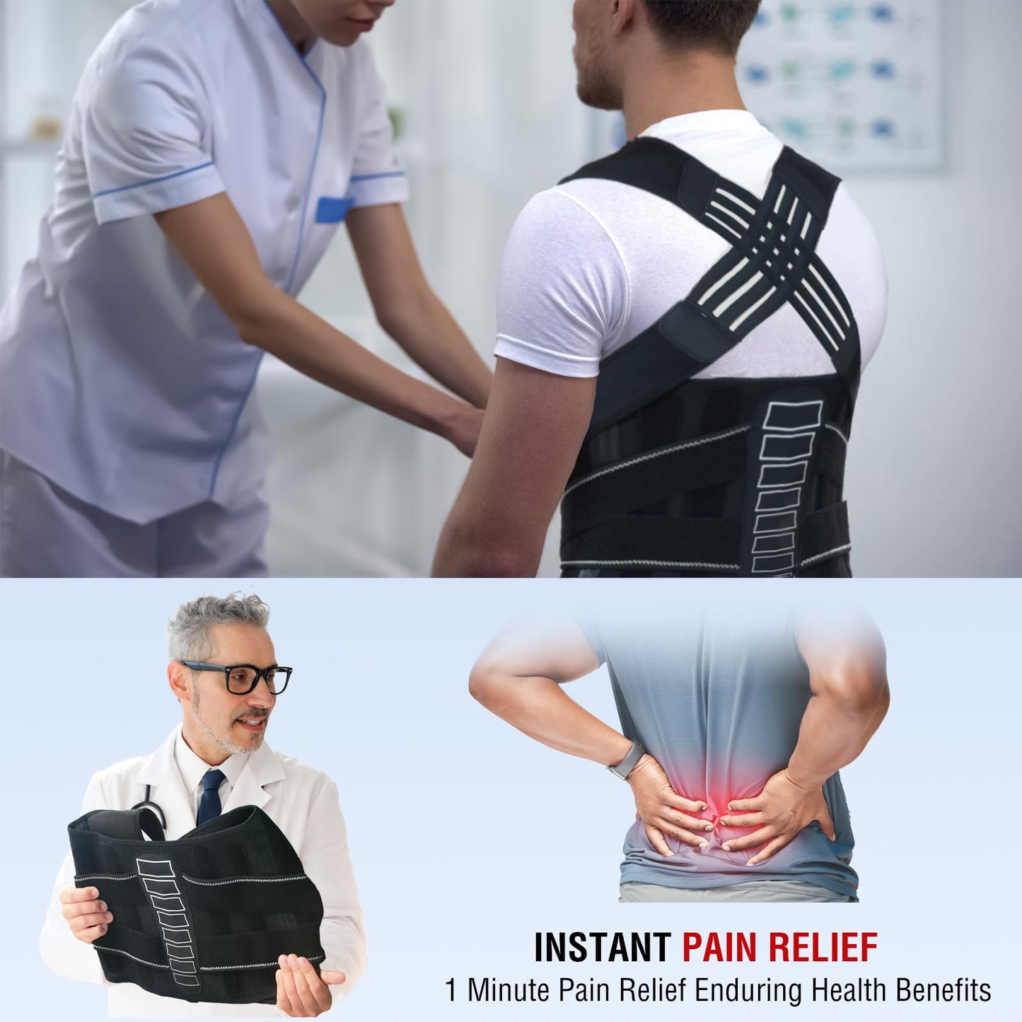 Spine Alignment Posture Corrector for Lower Back Support