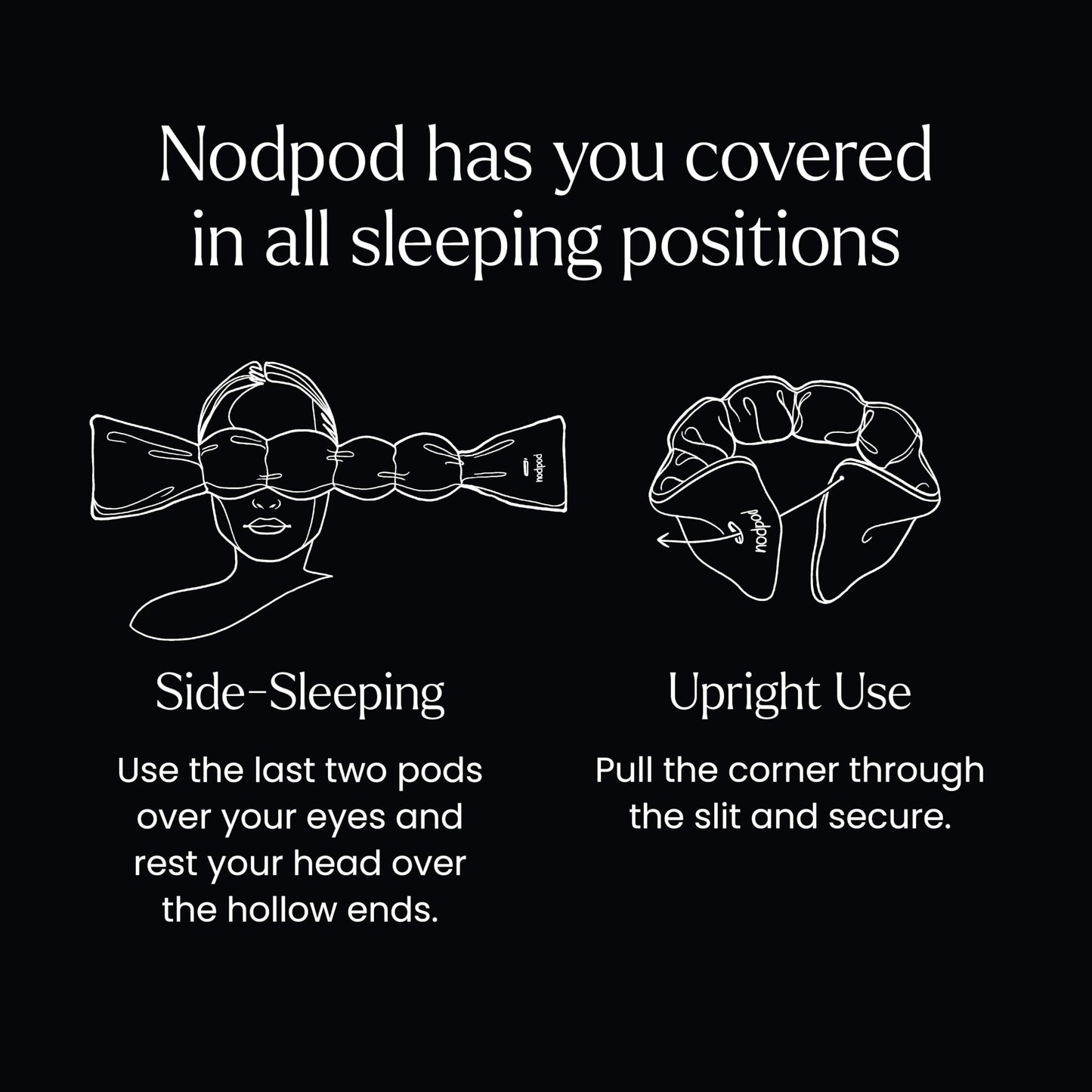 Weighted Sleep Mask with Gentle Pressure & Light Blocking