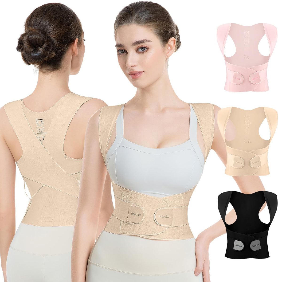 Invisible Adjustable Posture Corrector for Upper & Lower Back Support