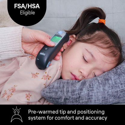 Digital Ear Thermometer with Age Precision and App Connectivity