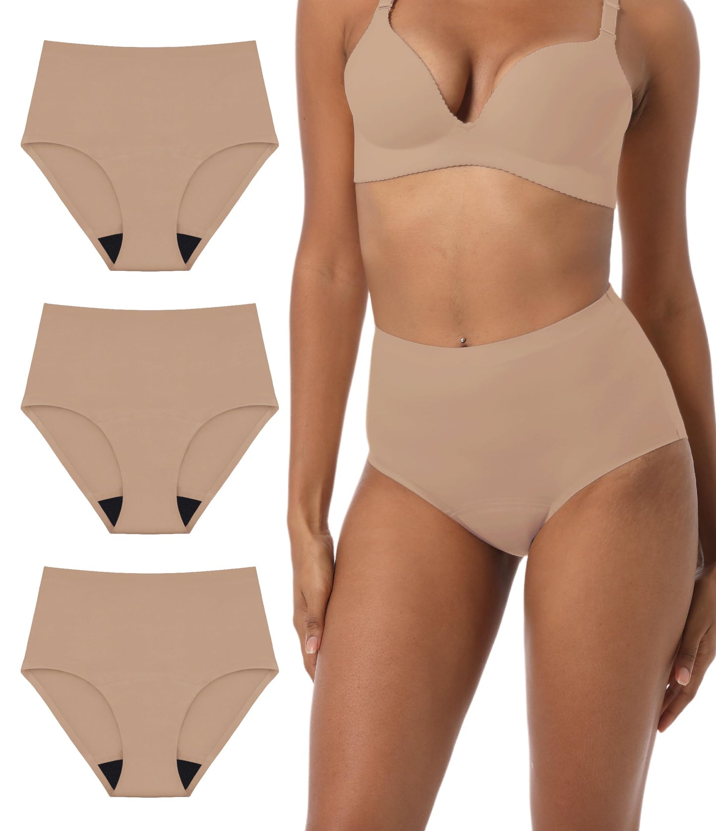 IRISMORII Women's Leakproof Incontinence Underwear Washable 3 Pack