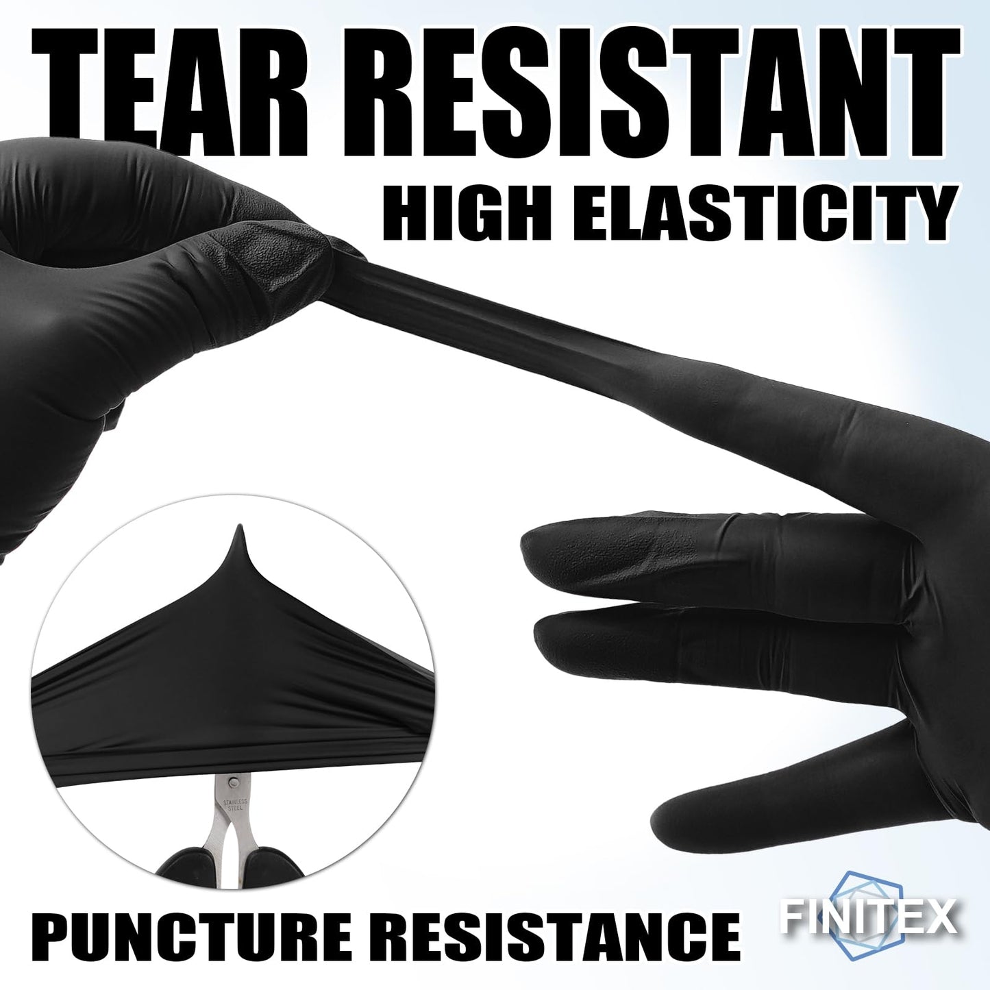 Black Nitrile Examination Gloves, Powder-Free, 3 Mil, 1,000 Count