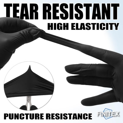 Black Nitrile Examination Gloves, Powder-Free, 3 Mil, 1,000 Count