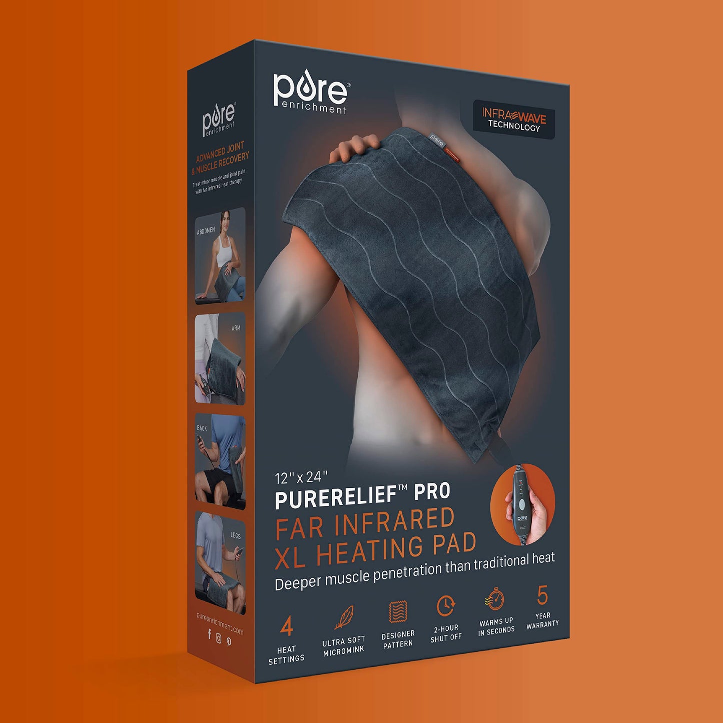 PureRelief Pro Far Infrared Heating Pad