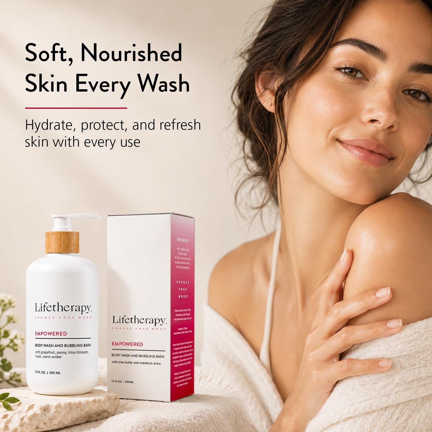Lifetherapy 3-in-1 Body Wash, Bubble Bath & Hand Wash