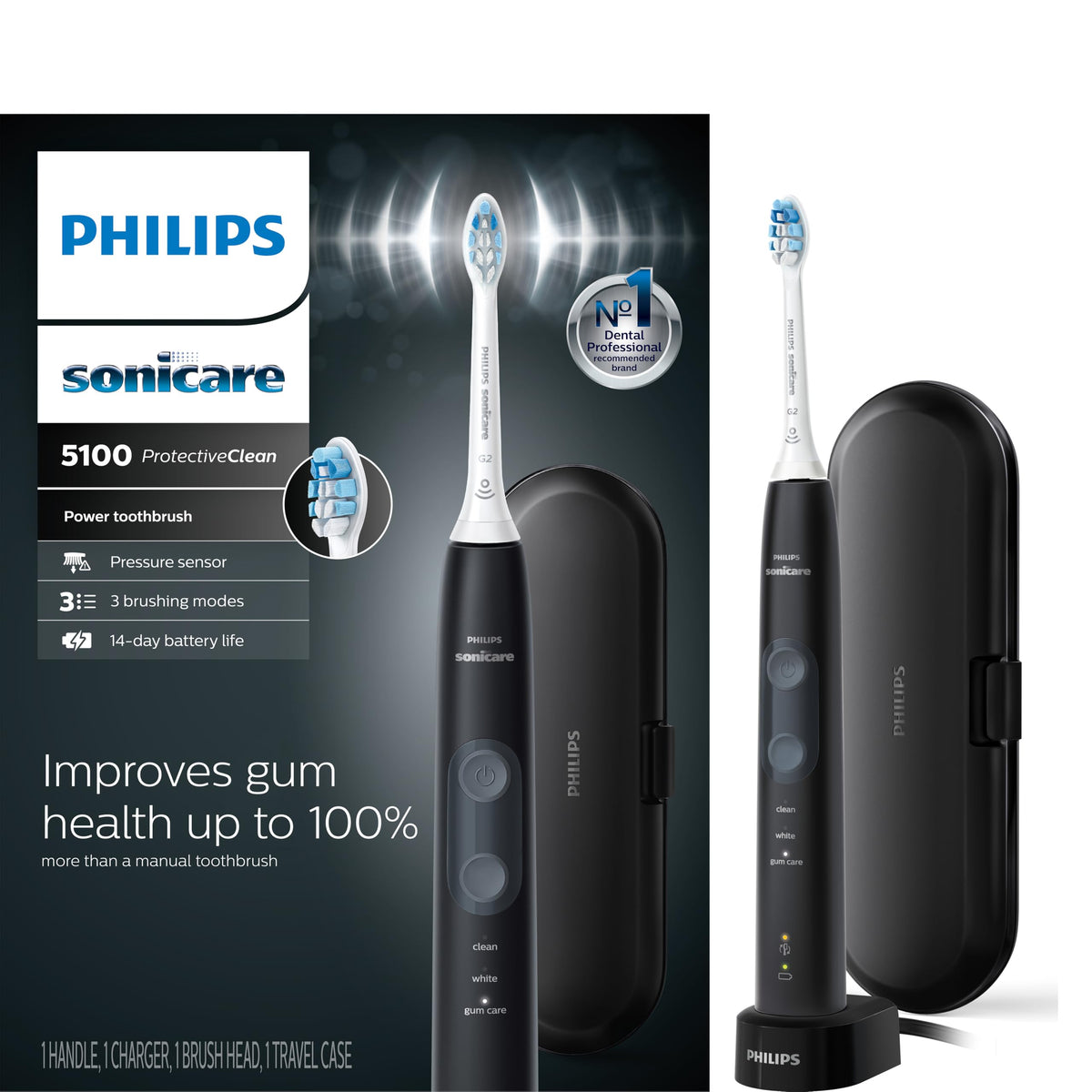 Philips Sonicare ProtectiveClean 5100 Rechargeable Electric Toothbrush