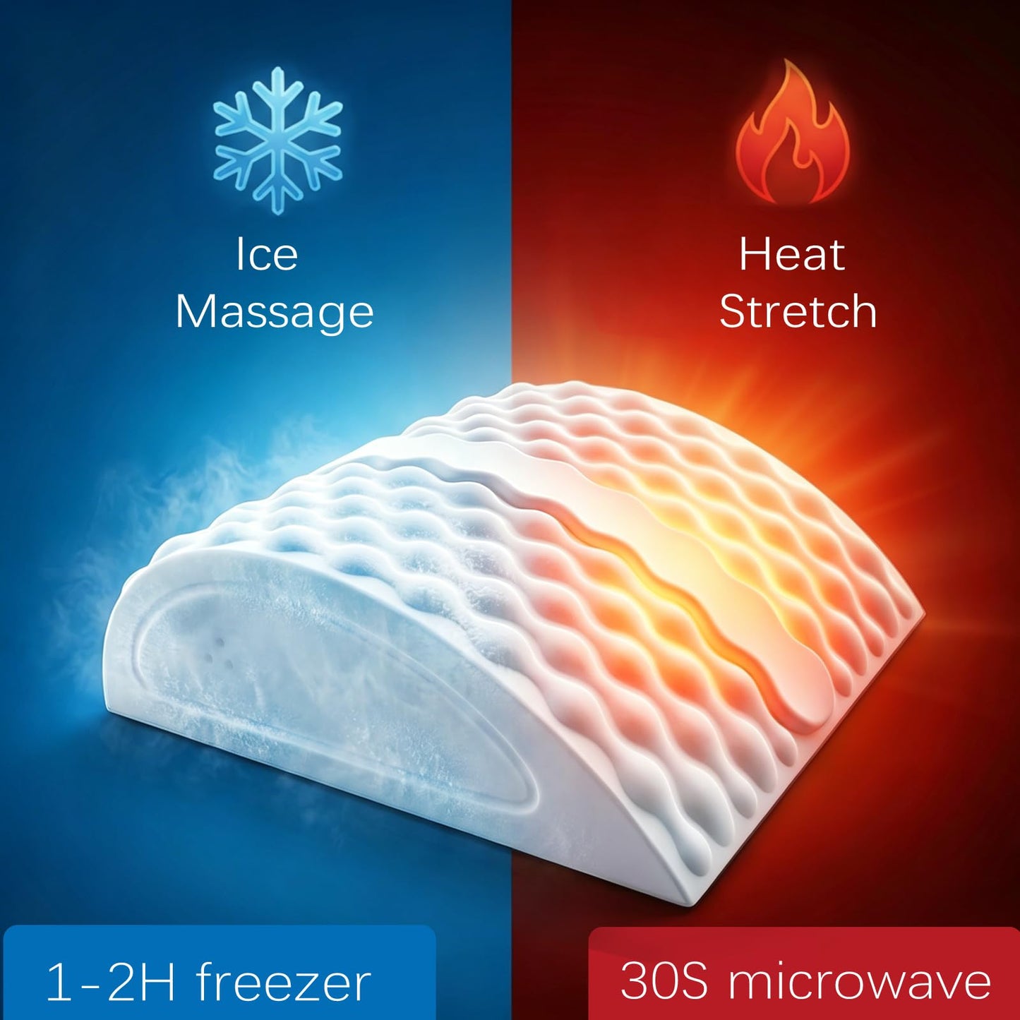Hot & Cold Therapy Lumbar Support Pillow for Back & Sciatica Relief