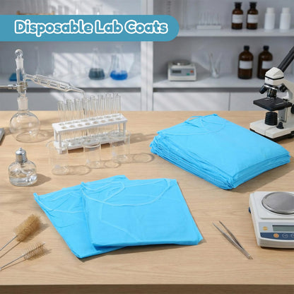Disposable Isolation Gowns with Double-Tie Back and Elastic Cuffs