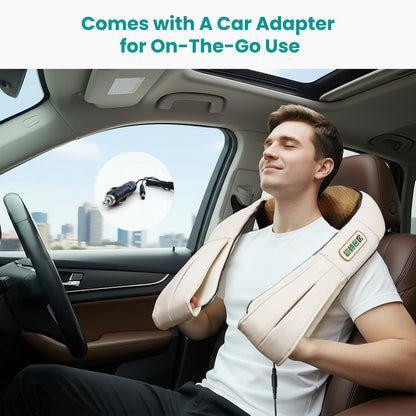 Nekteck Shiatsu Neck Massager with Heat for Pain Relief Deep Tissue