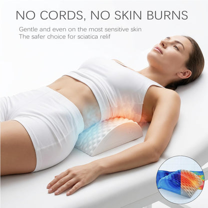 Hot & Cold Therapy Lumbar Support Pillow for Back & Sciatica Relief