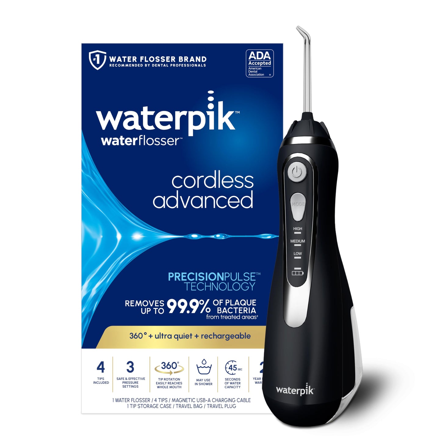 Cordless Rechargeable Water Flosser for Teeth & Gum Care