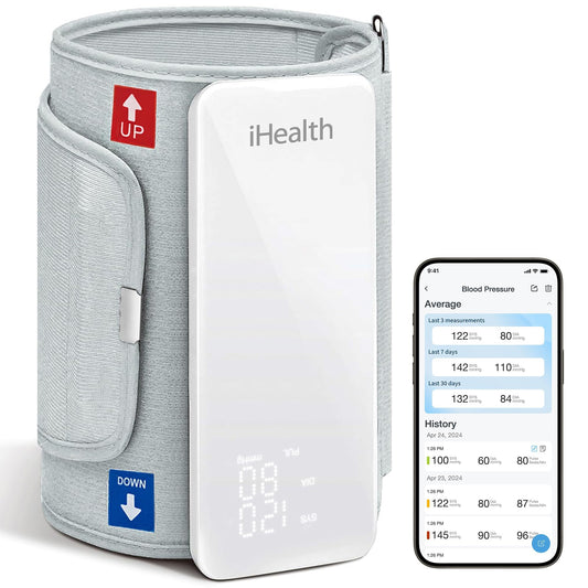 Wireless Upper Arm Blood Pressure Monitor with Bluetooth App Tracking