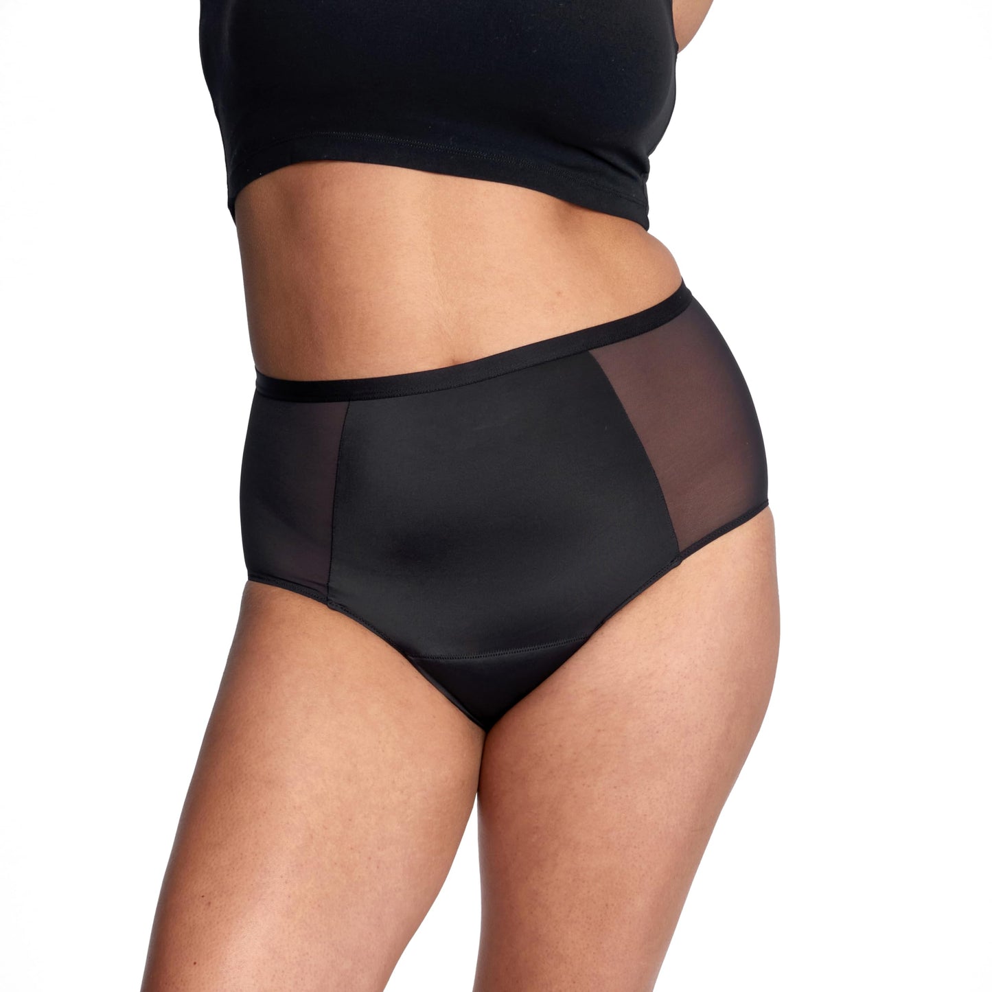 High-Waist Absorbent Period Underwear for All-Day Leak Protection