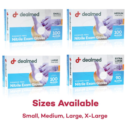 Latex-Free Nitrile Examination Gloves, Medium, 1,000 Count
