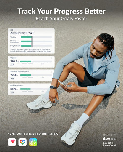 Smart Body Composition Scale with BMI, Body Fat & Muscle Tracking