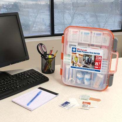 OSHA-Compliant 336-Piece First Aid Kit for 100 People