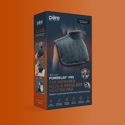 Far Infrared Neck & Shoulder Heating Pad with 4 Heat Settings